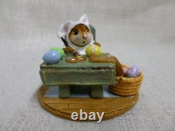 Wee Forest Folk Mousie's Egg Factory Easter Edition White Bunny M-175 Retired