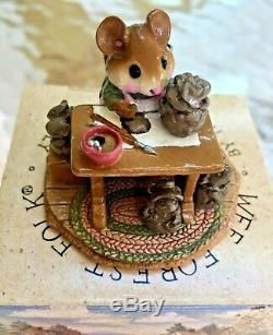 Wee Forest Folk Mrs Mousey's Studio M184 20th Anniversary 1992 RETIRED