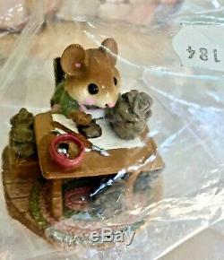 Wee Forest Folk Mrs Mousey's Studio M184 20th Anniversary 1992 RETIRED