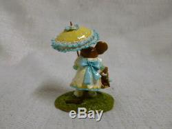 Wee Forest Folk My Polka Dotted Parasol Yellow Easter Edition M-341a Retired