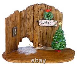 Wee Forest Folk NM-4a Christmas Barn Door Backdrop (Retired)