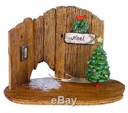 Wee Forest Folk NM-4a Christmas Nibble Barn Door Back Drop (RETIRED)