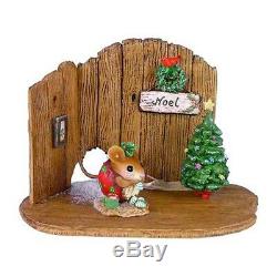 Wee Forest Folk NM-4a Christmas Nibble Barn Door Back Drop (RETIRED)