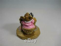 Wee Forest Folk Office Mousey Pink Dress Retired WFF Box