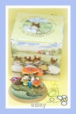 Wee Forest Folk PM-5 Raindrops 2001 Mushroom Millpond Mice Mouse Retired