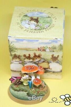 Wee Forest Folk PM-5 Raindrops 2001 Mushroom Millpond Mice Mouse Retired