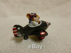 Wee Forest Folk Pedal Plane Special Edtion Black M-309 Mouse Retired
