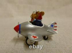 Wee Forest Folk Pedal Plane Special Edtion Silver M-309 Mouse Retired