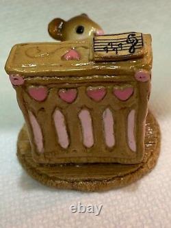 Wee Forest Folk Pink Mouse Pianist Retired