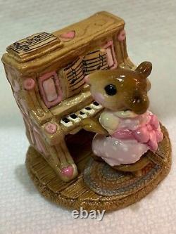 Wee Forest Folk Pink Mouse Pianist Retired