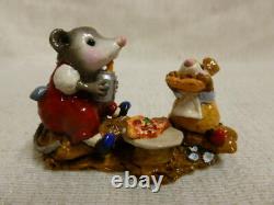 Wee Forest Folk Possom's Pizza Party Special Edition Red M-244 Retired