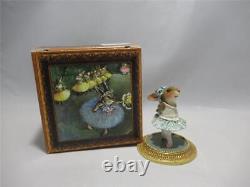 Wee Forest Folk Rabbit Dancer a la Degas Retired WFF Meadow Muse Box