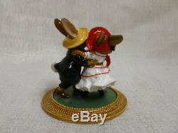 Wee Forest Folk Rabbits Dancing A La Renoir Special Edition MU-3 Retired