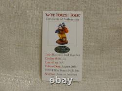 Wee Forest Folk Raccoon Bird Watcher RC-3S Retired Limited Edition of 365 Pieces