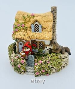 Wee Forest Folk Red Riding Hood At Grandma's House, M172, Signed Retired 1991