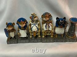 Wee Forest Folk Retired Blue King and Queen Set 6 WFF Mint Never Displayed