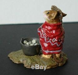 Wee Forest Folk Retired Chief Mouse-Asoit 1994 to 1997 Great Thanksgiving mouse