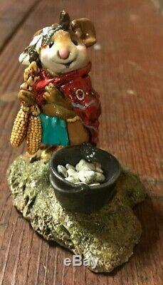 Wee Forest Folk Retired Chief Mouse-Asoit Mint With WFF Box