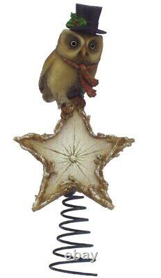 Wee Forest Folk Retired Hooting Star Owl Tree Topper New
