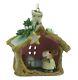 Wee Forest Folk Retired Little Christmas House Yellow Dress Ornament