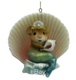 Wee Forest Folk Retired Merry Mermouse Ornament