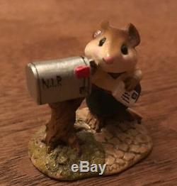 Wee Forest Folk Retired Pen Pal Mousey Mint With WFF Box Rare