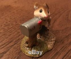 Wee Forest Folk Retired Pen Pal Mousey Mint With WFF Box Rare