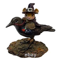 Wee Forest Folk Retired Raven Red Eye