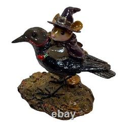 Wee Forest Folk Retired Raven Red Eye