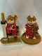 Wee Forest Folk Retired Red Early Riser and Mouseys Bunny Slippers Set