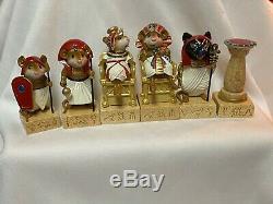 Wee Forest Folk Retired Red King and Queen Set 6 WFF Mint Never Displayed