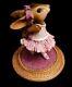 Wee Forest Folk Retired Special Color Lavender Rabbit Dancer A` La Degas