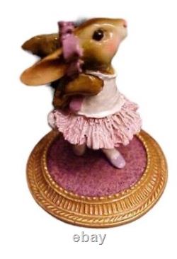 Wee Forest Folk Retired Special Color Lavender Rabbit Dancer A` La Degas