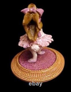 Wee Forest Folk Retired Special Color Lavender Rabbit Dancer A` La Degas