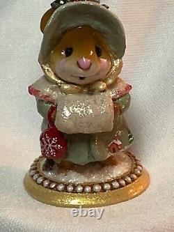 Wee Forest Folk Retired Special Color Miss Noel with Cabin