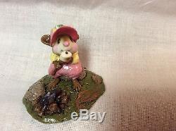 Wee Forest Folk Retired Special Color Pink Yellow Girl Mallowing Out