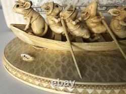Wee Forest Folk S-13 Sea WHALE BOAT Scrimshaw Ship Crew of the Peapod RETIRED