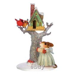 Wee Forest Folk SING ALONG ANGEL, WFF#SA-2, Christmas Mouse RETIRED