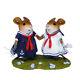 Wee Forest Folk SPARKLE SISTERS, WFF# M-528, Retired Patriotic Mice Mouse