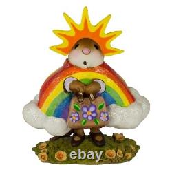 Wee Forest Folk SUNNY BRIGHT RAINBOW, WFF# M-620, Retired Mouse