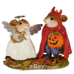 Wee Forest Folk SWEET & SPICY TWOSOME, WFF# M-587, Retired Halloween Mice