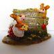 Wee Forest Folk Scamper Display Sign Mice M-239 Retired with WWF box