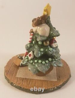 Wee Forest Folk Scamper Raising Cane- M-240 Annette Peterson Retired Christmas