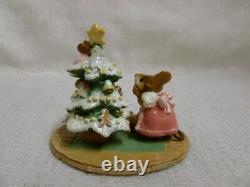Wee Forest Folk Scamper Raising Cane Pink Dress Christmas M-240 Retired Mouse