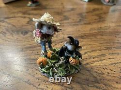 Wee Forest Folk Scared Crow Retired Halloween Scarecrow Mouse Costume M-325