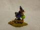 Wee Forest Folk Scootin' With The Loot Halloween LE Purple m-296s Retired Mouse