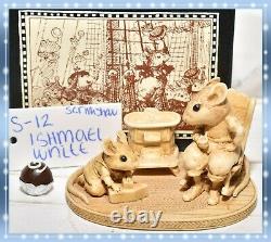 Wee Forest Folk Sea S-12 Retired Scrimshaw Ishmael White Sailor Mouse 1996