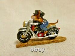 Wee Forest Folk Sparkey Special Edition Flames M-314 Retired Motorcycle Bike