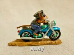 Wee Forest Folk Sparkey Special Edition Turquoise M-314 Retired Motorcycle Bike