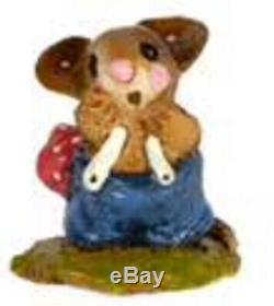 Wee Forest Folk Special Retired Mini Farmer Mouse